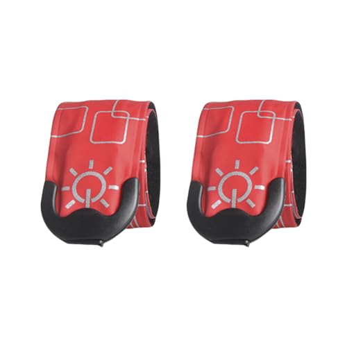 Laikoutd 2Pcs LED Wristband USB Rechargeable Light Wearable Running Arm Belt Outdoor Sports Running LED Glowing
