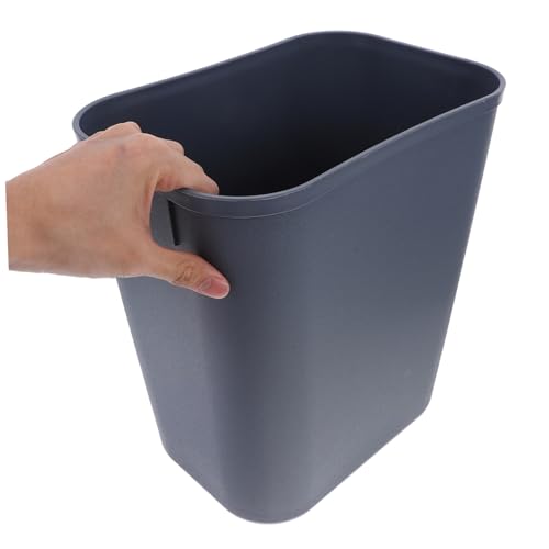 Cubo de basura cuadrado 15l gris contenedor compacto de plástico 5