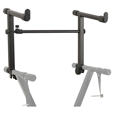 Miwayer Keyboard Stand Extension Adapter for X-Style Keyboard Stand, 2 tier keyboard stand Adjustable Width (Keyboard Stand Extension) Cover