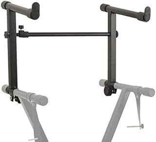 Miwayer Keyboard Stand Extension Adapter for X-Style Keyboard Stand, 2 tier keyboard stand Adjustable Width (Keyboard Stand Extension)