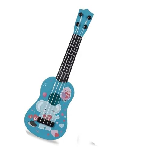 ホームアクセサリー装飾品ミニギター小さなミニチュアエレキギターミニギター楽器ミニチュアモデル工芸品楽器ウクレレギター 4 弦(Fawn lion)