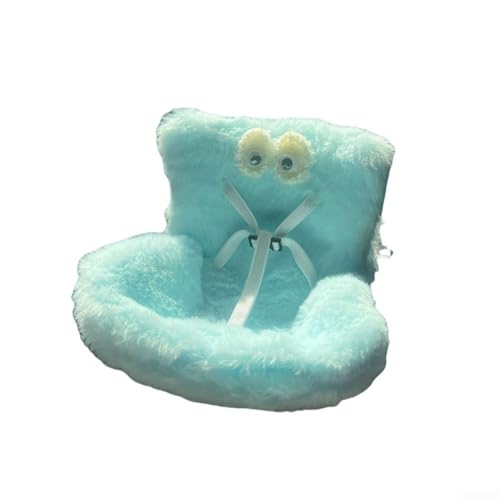 Siège de voiture en peluche avec dispositif de retenue de sécurité intégré et clip d'aération pour exposer des poupées de 10 à 17 cm à usage...