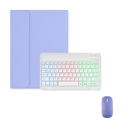 Clavier rétroéclairé détachable et étui de protection pour iPad Pro 11 2024 avec souris sans fil