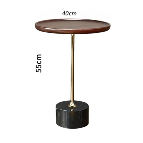Table d'appoint en bois avec étagère de salon intégrée - 4