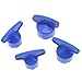 OZXNO 4 Pcs Aerator Wrench Faucet Aerator Key Removal Wrench Tool with 4 Sizes M16.5, 18.5, 21.5, 24 Recessed Aerator Key Sink Aerator Wrenches (Blue)