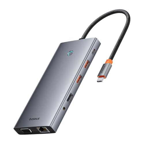 Baseus Hub 13in1 PortalJoy USB-C to HDMI DP VGA C USB PD RJ45 SD/TF 3