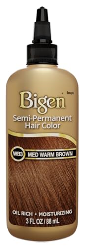 Bigen Semi-Permanent Haircolor #Wb3 Medium Warm Brown 3 Ounce Pack de 3 miniatura 1
