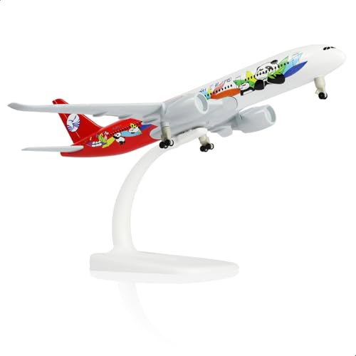 Modelo de avión Sichuan Airlines A350 Panda de metal fundido escala 1/300 con soporte para coleccionar