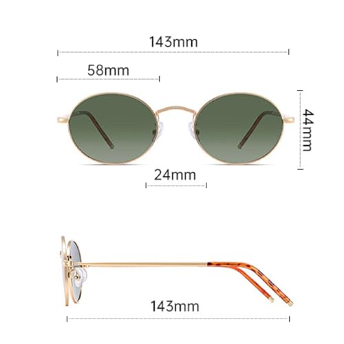 Small Frame Oval Punk Sunglasses Women Luxury Vintage Metal Driving Sun Glasses For Ladies Fashion Shades UV400 87072