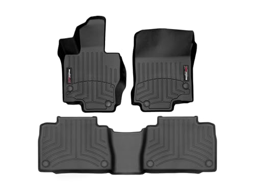 WeatherTech Custom Fit FloorLiners for Mercedes AMG GLE 53 Coupe, AMG GLE 63 S Coupe, GLE Coupe - 1st & 2nd Row (441533-1-4), Black