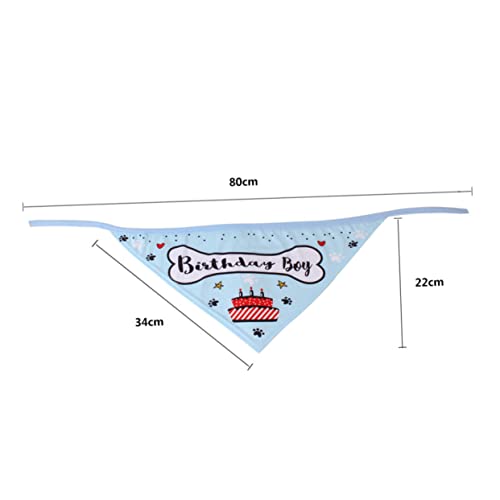 Balacoo 3 Peças Coleiras Menino Cachorros Para Babadores De Chapéu Azul Engraçado Saliva Decorativo