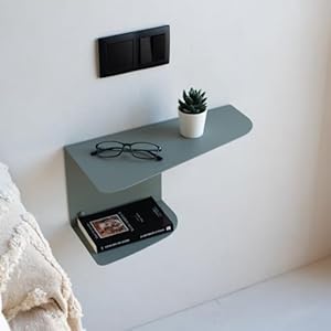 MILUKA Nachttisch 2er Set Grün Wandhängend