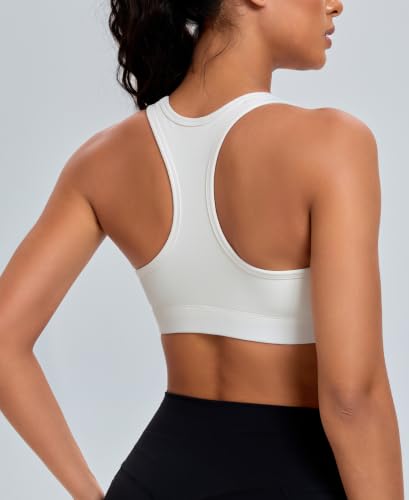 Image of Oalka Women's Racerback Sports Support Workout Running Bras