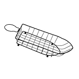 Garneck Cesta de Malla para Patatas Fritas y Pan Cesto de Almacenamiento Multifuncional de Hierro Resistente para Cocina y Comedor Diseño Decorativo para Hogar y Restaurante