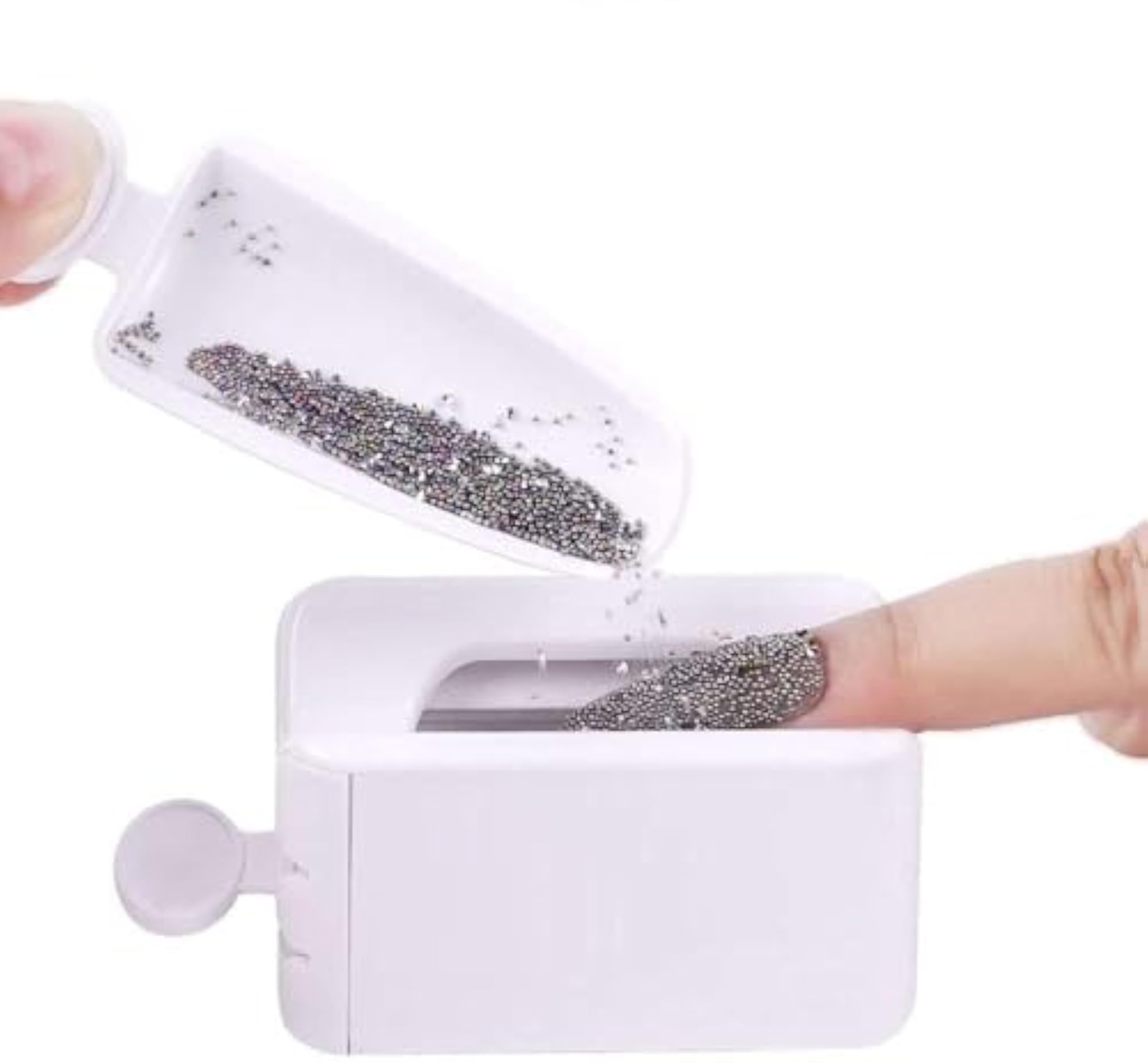 Nail Glitter Powder Recycling Storage Box for Nail Art