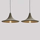 [Estilo de diseño]: Diseño de araña de estilo minimalista industrial, araña retro con pantalla de cemento geométrico simple, que puede complementar la decoración del espacio y agregar más personalidad a su decoración del hogar.