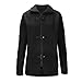 Muscularfit Mens Sweaters Cardigan Zipper Fashion Vintage Long Sleeved Knitted Cardigan Jacket Slim Warm Coat Outdoor Fashion Mens Fall Fashion Black XL