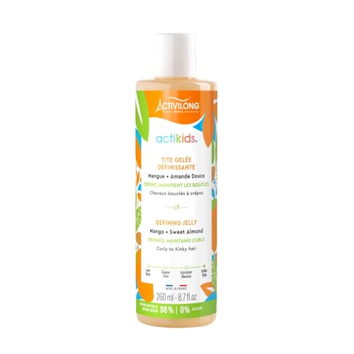 ACTIVILONG - Tite gelatina definitiva Actikids - Capelli ricci crespi - Dai 3 anni - Mandorla dolce e mango - 98% di ingredienti naturali - Vegano - Fragranza ipoallergenica - Made in France - 260 ml