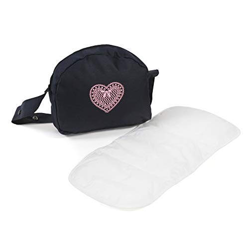 Bayer Chic 2000 - 59526 - Puppenwagen Mika, 2in1 Kombipuppenwagen für Kinder von 4 bis 8 Jahren, Melange grau-Navy & Wickeltasche für Puppen, Puppenwickeltasche, Puppenzubehör, Melange grau, Navy – Bild 7