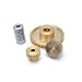 HOMEXO 0.8M 304 Stainless Steel Worm Brass Gear Turbine Worm Gear Set 1:20/30/40/50/60 Teeth Industrial Accessories 1set (Color : Worm 5mm, Size : 35 Teeth-8mm)