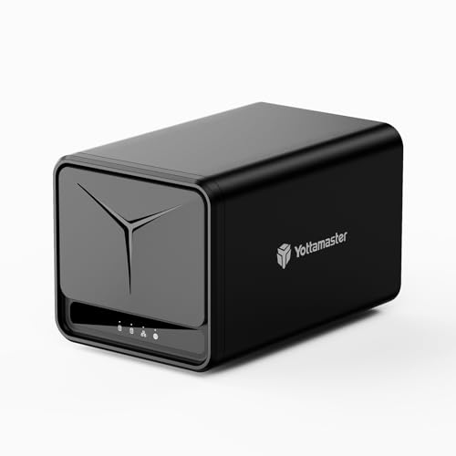 Image of Yottamaster 2 Bay NAS Storage, Quad Core CPU, 1GbE Port, 2GB RAM DDR4, Network Attached Storage Device for Home & Personal Cloud Storage [Diskless]