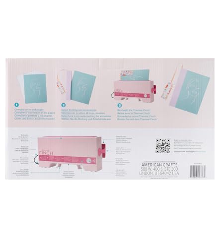 We R Memory Keepers Máquina de encadernação térmica rosa de 30,5 cm, inclui máquina térmica de encad
