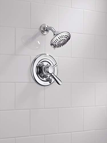 Delta Faucet Lahara 17 Series Dual-Function Shower Trim Kit with 5-Spray Touch-Clean Shower Head, Chrome T17238 (Valve Not Included) - image 8