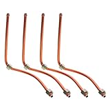 Angoily 4-teiliges Luftkompressor-Abgasrohr – Aluminium-Schlauchsatz, Ersatz-Schnellkupplungen für die Autoreparatur und -herstellung