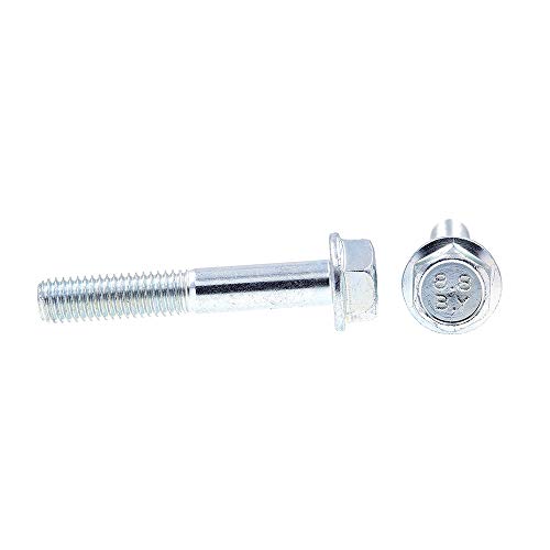 Image of Prime-Line 9089544 Flange Bolts, Class 8.8 Metric, M8-1.25 X 50MM, Zinc Plated Steel (10 Pack)