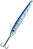 Storfisk fishing & more Norwegen Island und Ostsee Pilker (100 g, 150 g, 300 g) mit Drilling Meerespilker 6-TLG. sektioniert zum Angeln, Gewichte:100 Gramm, Farbe:Blau/Silber