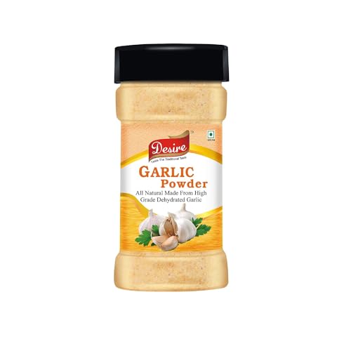 Image of Desire Dehydrated Garlic Powder, 100g | No Additives, Ideal for Cooking, Seasoning, and Baking | Natural Flavor Enhancer
