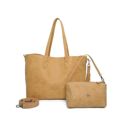 Tikea Schminktasche - Kosmetische Klein Make up Tasche, Kosmetikkoffer Geometrische Make up Handtasche Mädchen, Leuchtend Make-Up Clutches 4 Fritzi aus Preussen Damen Jördis Vintage Honey Mustard Shopper, N