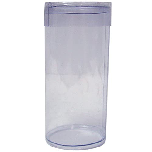 Brybelly Lot Of 10 Clear Plastic Poker Chip Tubes - Each Holds 25 Standard Poker Chips #TOP2