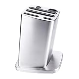 Étagère de rangement à 6 emplacements pour couteaux, ciseaux, bâtonnets à moudre, etc., permettant de garder les ustensiles de cuisine propres et organisés. support intégré