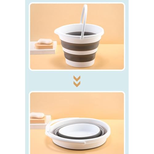 Seau pliable compact grand volume et récipient à linge de stockage d'eau