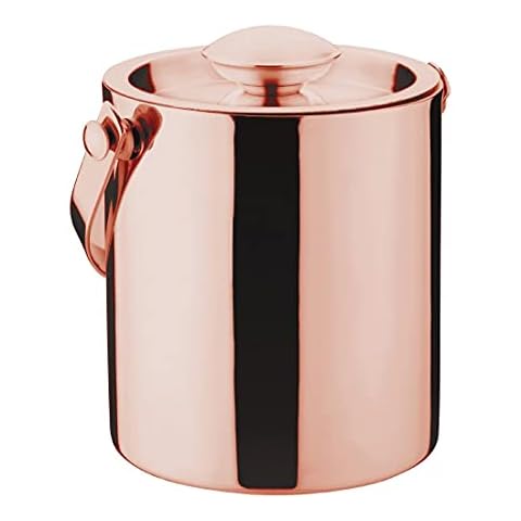 Olympia Copper Barware Ice Bucket with Lid Cover