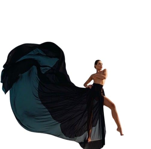 Infinity Flying Skirt | Black Folwy Dresses for Photoshoot | Photoshoot Dresses | Flowy Skirt | Engagement Dress | Santorini Flying Skirts
