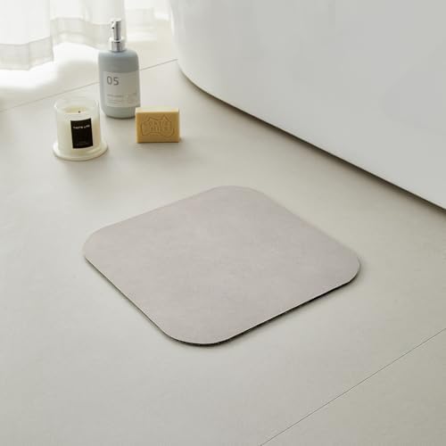 Small Bathroom Mat Quick Dry, Bathroom Rugs Non Slip Washable Thin Absorbent Bath Mat Fits Under Door Bathroom Floor Mat Perfect for Bath, Shower, or Sink 12