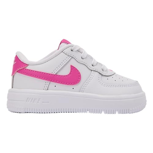 Nike Force 1 Low Toddler (White/Pink)