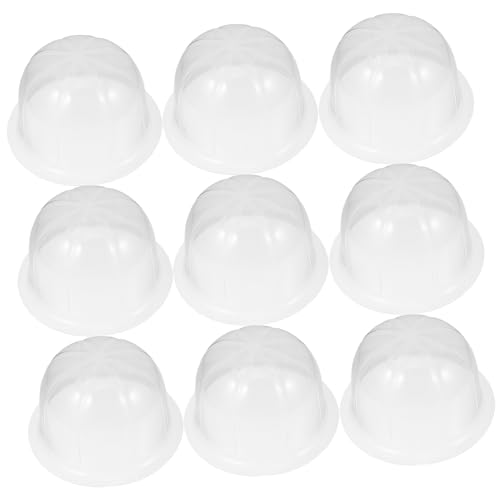 Unomor 10pcs Dome Hat Transparent Hat Tray Display Travel Clear Support Organizer Adults Rack Holder Hats Case Baseball Hat Shaper Cap Baseball Hat Storage Stand Visor Cap Liner Plastic