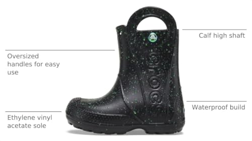 Image of Crocs Kids' Handle It Rain Boots | Waterproof Slip On Shoes | Kids' Rain Boots