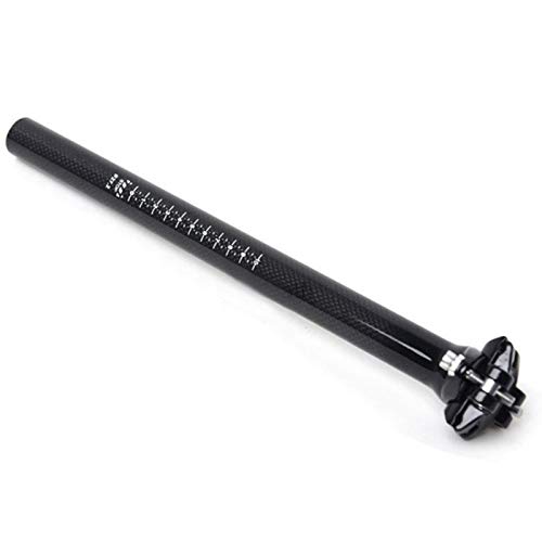 Postes de siège Pouvoir de Selle de Selle de la Fibre de Carbone Full Ultralight VTT Bicyclette Bicyclette Plug de la Montagne Vélo de Selle Tube de siège à vélo 27.2mm