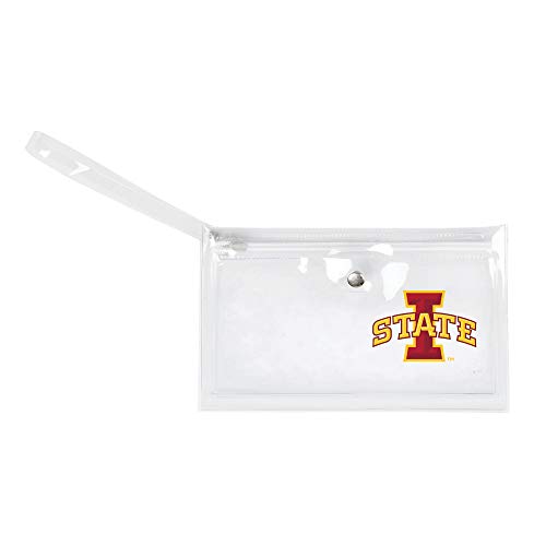 Image of Littlearth - LIWXY NCAA Iowa State Cyclones Unisex Ncaancaa Ticket Wristlet, Clear, 9 inch by 5.25 inch