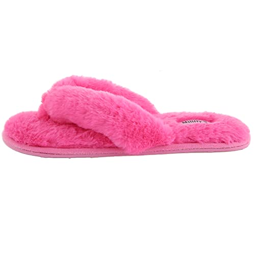 Girls Fluffy flip Flop Slippers for Women Indoor Outdoor Thong Slippers for Summer Ladies Bedroom Slippers3