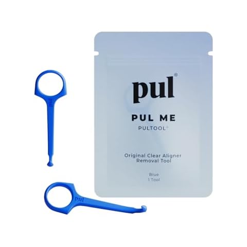 PUL Clear Aligner Removal Tool Compatible with Invisalign Removable Braces & Trays, Retainers, Dentures and Aligners - Hygienic Oral Care Accessory, Personal Orthodontic Supplies - Blue (Pack of 2) Cover