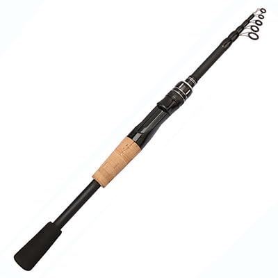 Canne A Peche Canne à pêche Lancer et télescopique 8 g 25 avec Manche en Bois Carbone - Matériel de Professionnel léger(Spinning Rod,1.5m)