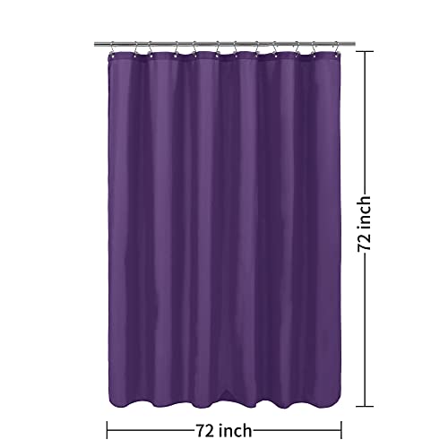 Image of ALYVIA SPRING Waterproof Fabric Shower Curtain or Liner Royal Purple, 72x72