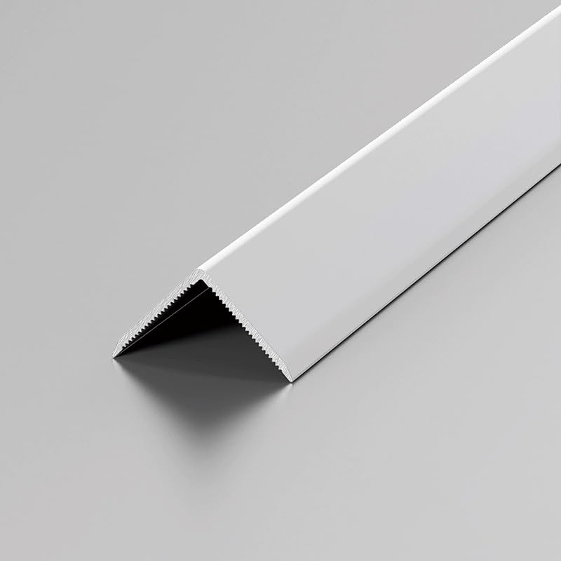 L-Shape Corner Strip, Aluminium Threshold Strips, Floor Transition Strips, Corner Guards, Flooring Edge Trim Joining - 100cm(3pcs)(Light Gray,1.5 * 1.5cm)