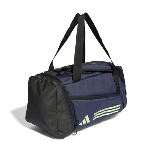 Adidas Unisex Essentials 3-Stripes Duffel Bag, Shadow Navy/Green Spark, XS – Ansicht 3