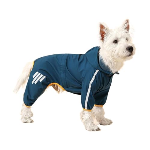 ペット用レインコート 犬用防水 小型犬・中型犬用 ジャンプスーツ 子犬用レインコート チワワ フード付き オーバーオール フレンチブルドッグ